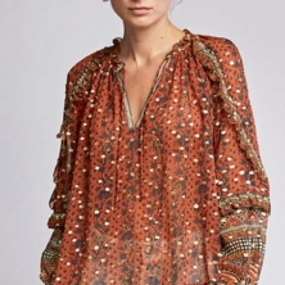Ulla Johnson Silk Calista Blouse S / US2